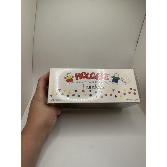 Vintage 1997 NEW HOLGATE Montessori Wood Toy School Bus Carry Handle 18M-6Y - Picture 3 of 7